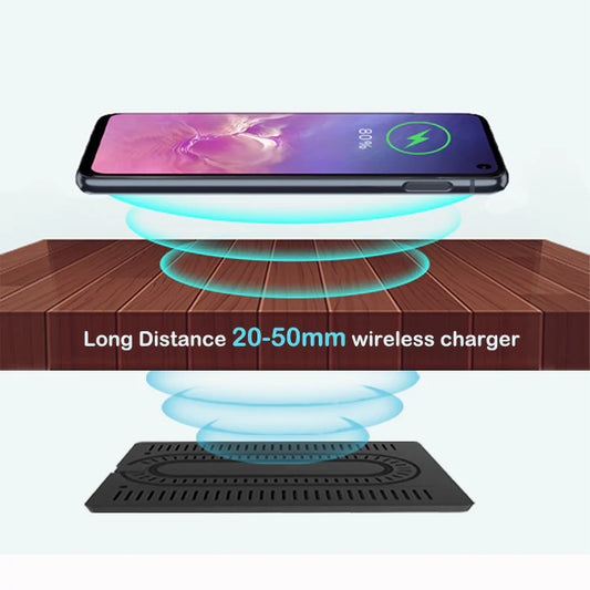 Hidden Desktop Wireless Phone Quick Charger Set