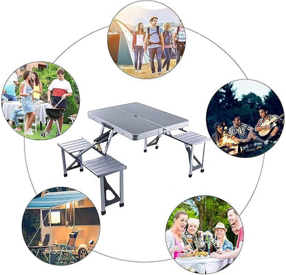 Folding 4 Seats Picnic Table